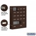 Salsbury Cell Phone Storage Locker - 6 Door High Unit (5 Inch Deep Compartments) - 16 A Doors and 4 B Doors - Bronze - Surface Mounted - Master Keyed Locks